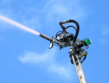 Close-up of sprayer